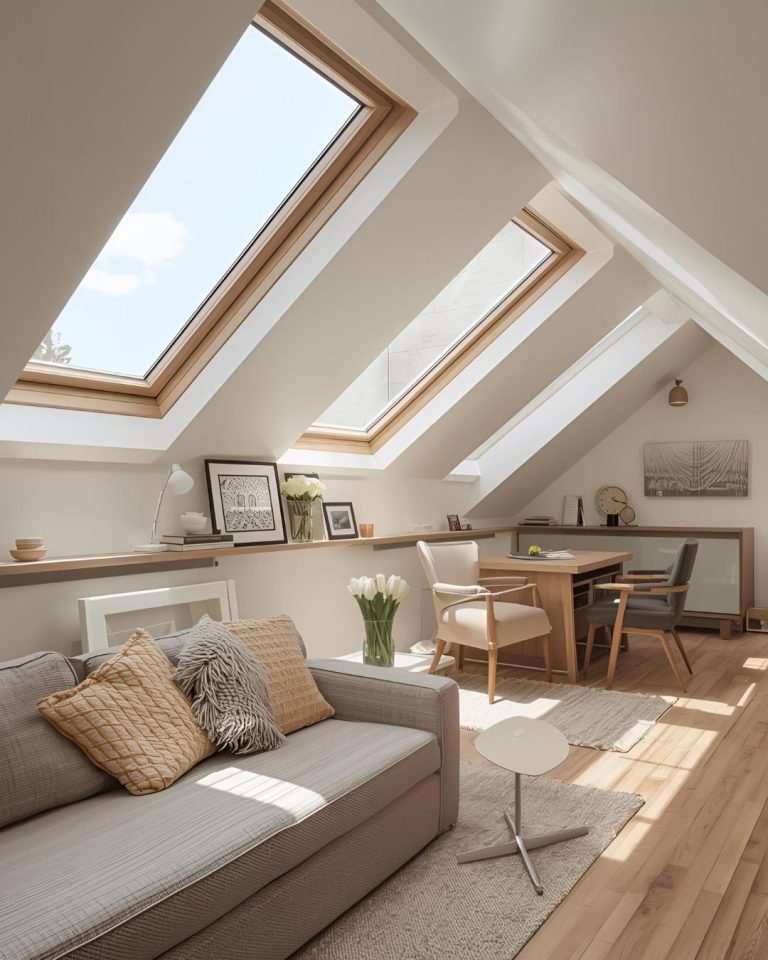 Light and airy loft conversion in Gloucester home